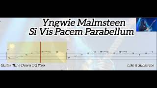 Yngwie Malmsteen  Si Vis Pacem Parabellum  Tab Guitar [upl. by Okeim]