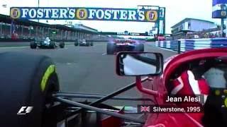 F1 Classic Onboard Jean Alesis first lap at the 1995 British Grand Prix [upl. by Aretse]