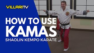 How to Use Kamas  Shaolin Kempo Karate [upl. by Neerol]