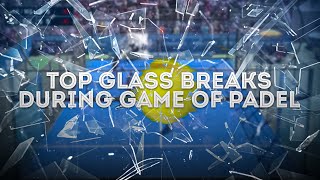 Scary Glass Breaks During Padel Games [upl. by Halbeib757]