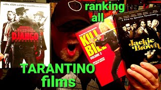 RANKING ALL 10 QUENTIN TARANTINO MOVIES [upl. by Pawsner]