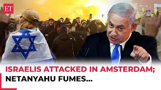 Netanyahu sends rescue planes after attack on Israelis in Amsterdam [upl. by Wivina]