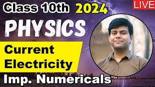 Current Electricity  Important Numerical Questions Circuit Based  Class 10th 2024 Exams [upl. by Yellek540]