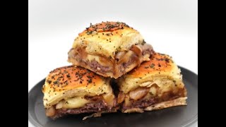 Hot Roast Beef Sliders Fun Football Food [upl. by Assilav]