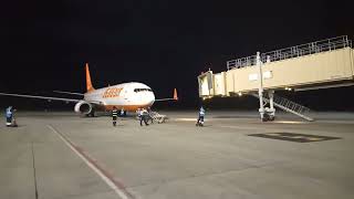 JEJU AIR  AIRCRAFT B737  MID NIGHT FLIGHT  BUSAN TO PANGLAO ISLAND [upl. by Lepper821]