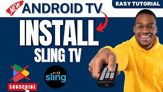 How to install Sling TV on Android TV 2024 Without Google Play Store [upl. by Leviralc342]