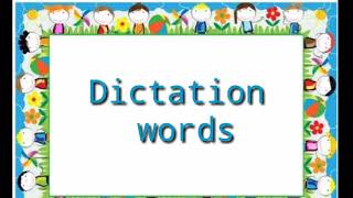 EnglishDictation words  listen and write ll dictate words ll easy to write dictation words ll [upl. by Eulalie]