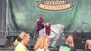 Ally The Piper Metallica Bagpipes Live Irish Festival [upl. by Yreffoeg144]