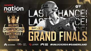 Ooredoo Nation PUBGM Contender Series 4  Grand FInals  Day 1 [upl. by Shornick]