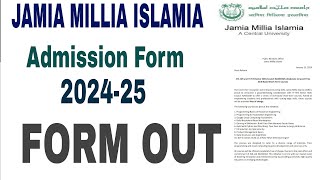 Jamia Millia Islamia Admission form 202425  jamia Millia Islamia entrance exam 2024 [upl. by Decca177]