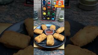 Crispy Bread Pocket 🍞🫔  snack recipe shortsfeed shorts eveningsnacks sushmiskitchen [upl. by Allenaj661]