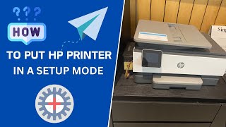 How to put hp printer in setup mode [upl. by Anelem393]