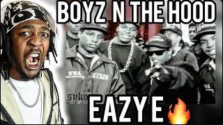 FIRST TIME HEARING Eazy E  Boyz N the Hood Music Video REACTION [upl. by Hearsh]