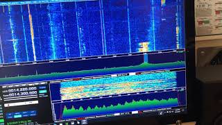 HDSDR and Ham Radio Deluxe panadapter with Yaesu FTdx3000 [upl. by Dnivra497]