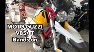 Moto Guzzi V85TT hands on video [upl. by Eidnim]