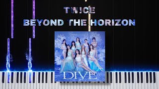 TWICE 트와이스  Beyond The Horizon  Piano Tutorial with Music [upl. by Norab]