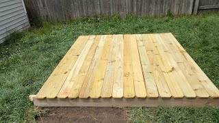 Pallet floating deck Build Series Episode 40 [upl. by Clemen]