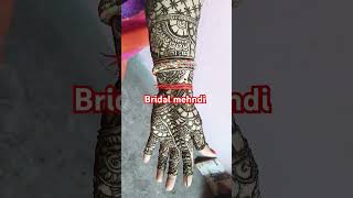 💐💐Bridal mehandi 💐💐 दुल्हन को मेहंदी कैसे लगाए mehandi treanding ytshorts youtubeshorts [upl. by Milah]