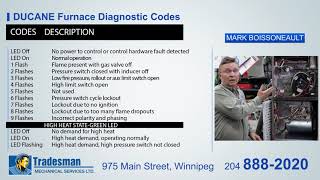 Ducane Furnace Fault Codes [upl. by Garibold]