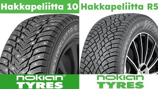 Studded vs Studless Nokian Hakkapeliitta 10 vs Nokian Hakkapeliitta R5 [upl. by Urian386]