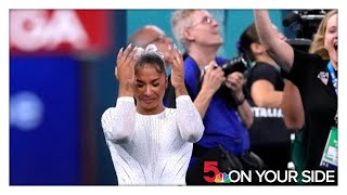 Photos Simone Biles Jordan Chiles compete in Floor Final at 2024 Paris Olympics [upl. by Bee]