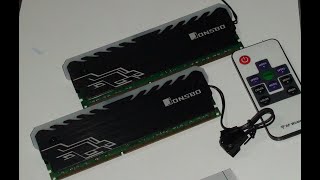 Dissipador de calor para memoria ram com RGB unboxing [upl. by Annaegroeg]