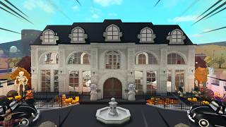 BUILDING MY OCTOBER MANSION In BLOXBURG [upl. by Yecnuahc723]