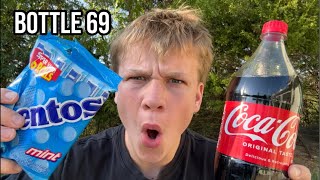 Coke And Mentos Challenge…😰 [upl. by Kohcztiy]