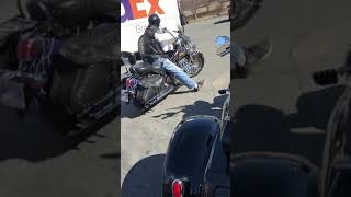 Honda Valkyrie Burnout with cobra exhaust [upl. by Shuping216]