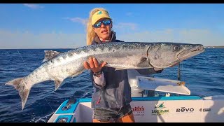 Girl Catches MASSIVE Barracuda with TINY Bait [upl. by Rifkin]