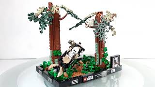 💥 LEGO Star Wars SPEEDER CHASE Scout Trooper Endor Forest rare Return of the Jedi 40th Anniversary [upl. by Lissi420]