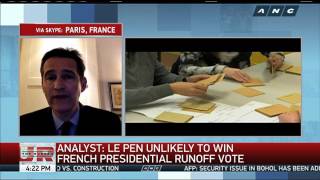 Farright candidate Le Pen unlikely to win French polls analyst [upl. by Assirralc]