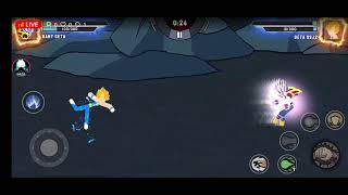 Jogando Stickman Warriors Ao Vivo [upl. by Olinad470]