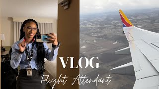 Flight Attendant Vlog My First Trip off Probation Phillyamp Columbus Layover [upl. by Ahtennek937]