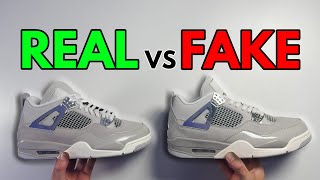 REAL VS FAKE NIKE AIR JORDAN 4 FROZEN MOMENTS SNEAKER COMPARISON [upl. by Abraham703]