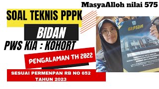 SOAL PPPK BIDAN 20232024 PWS KIA [upl. by Ariec]