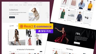 React JS Ecommerce Website using React JS and Tailwind CSS [upl. by Sande]