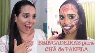 BRINCADEIRAS para fazer no CHÁ DE PANELA [upl. by Hgielra]