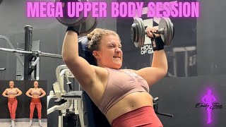 UPPER BODY WORKOUT EXPLAINED FEMALE BODYBUILDER BULKING [upl. by Edivad45]