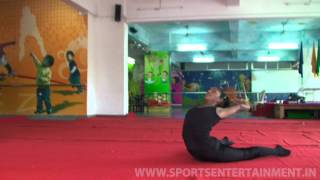 Puja Surve  Rhythmic Gymnast India  Practicing [upl. by Ynoffit]