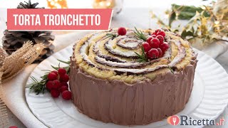 Torta Tronchetto  Dolce di Natale scenografico ma facilissimo  Ricettait [upl. by Peria]