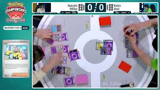 2024 NAIC pokemontcg Day 2 l Natalie Millar VS Keito Arai Top8 [upl. by Ahsircal989]