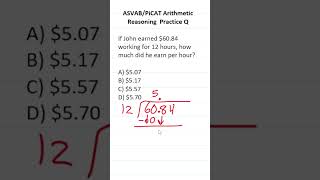 ASVABPiCAT Arithmetic Reasoning Practice Test Q Long Division acetheasvab with grammarhero [upl. by Auhsuj32]