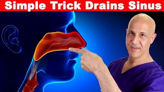 Simple Trick Drains Sinus in 1 Move  Created by Dr Mandell [upl. by Caddaric]