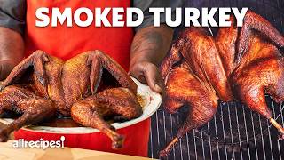 How To Smoke A Turkey For Thanksgiving  Allrecipes [upl. by Cherrita]