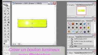 Créer un bouton lumineux avec Photoshop [upl. by Aubin]