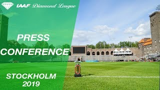 Stockholm 2019 Press Conference  IAAF Diamond League [upl. by Lyssa]