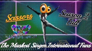 The Masked Dancer UK  Scissors  Season 2 Full [upl. by Anaytat614]