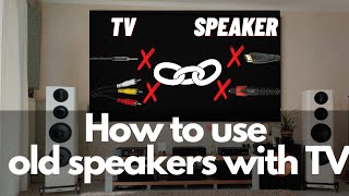 How to Connect your Old Speakers Stereo Systems with the New TVs Digital to Analog Converter [upl. by Eiknarf]