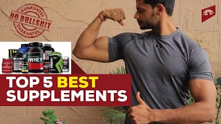 TOP 5 BEST SUPPLEMENTS FOR MUSCLE GAIN AND FAT LOSS [upl. by Licht]